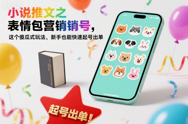 小说推文之表情包营销号，这个傻瓜式玩法，新手也能快速起号出单-小优资源网